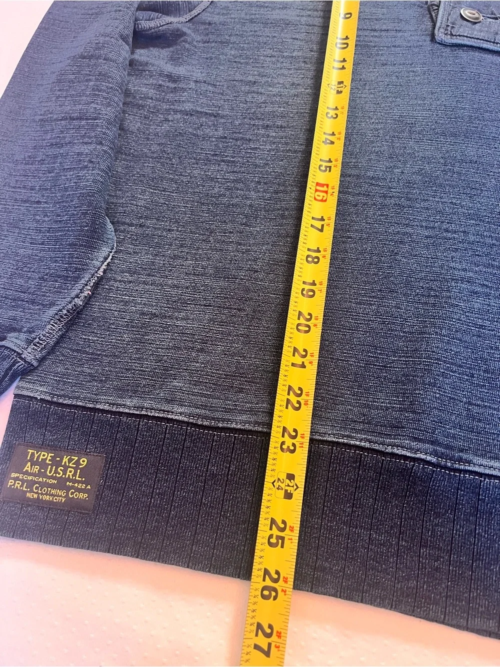 Polo by Ralph Lauren vintage Indigo Knit Pullover Jacket